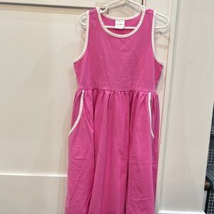 Hanna Andersson Pink Racerback Skater Dress